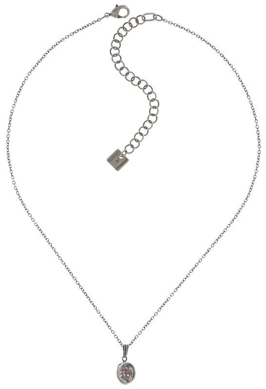 image for Necklace Pendant Sparkle Twist White / Lt. Rose crystal vitrail light 