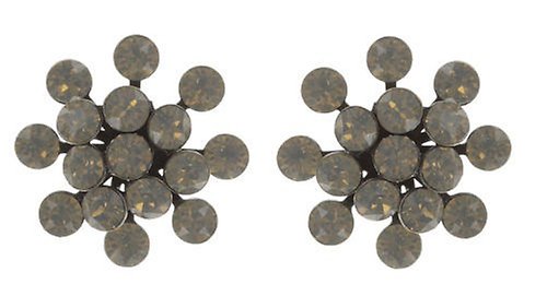 Bild für Ohrstecker Magic Fireball Weiß / Grau Hellgrau opal Classic Size (21mm Ø)