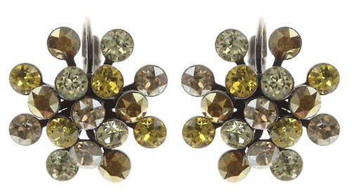image for Earring eurowire Magic Fireball Yellow / Brown  Classic Size (21mm Ø)