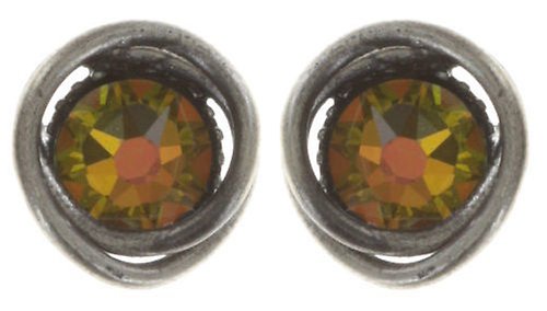 Bild für Ohrstecker Sparkle Twist Grün Kristall vitrail mittel 