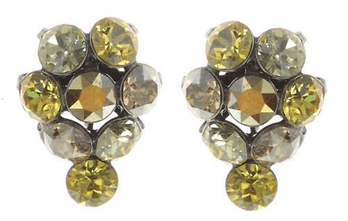 image pour Clou d'oreille Magic Fireball Jaune / Marron  