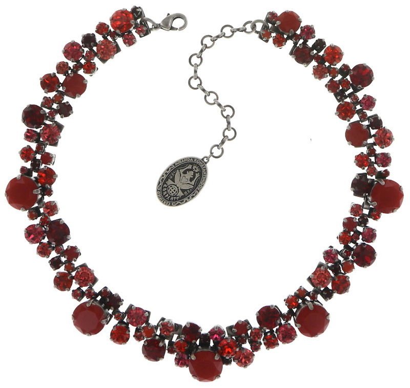 image for Necklace Collier Ballroom Classic Glam Red  