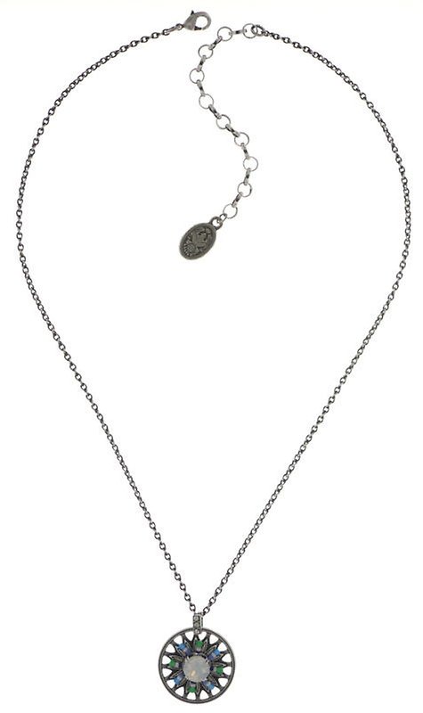 Bild für Halskette mit Anhänger Dream Catcher Grün / Weiß / Blau  klein