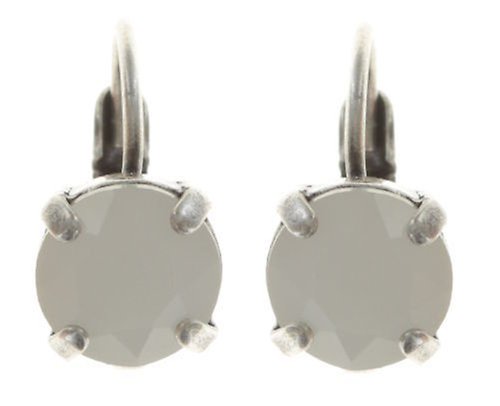 image pour Boucles d'oreilles Eurowire Black Jack Blanc white opal SS 39