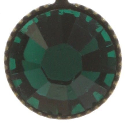 image for Earring Dangling Mini Treasure Dark Green  