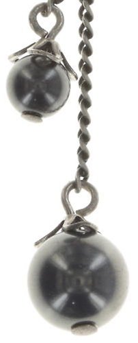 image for Necklace-Y Pearl 'n' Ribbons Black  