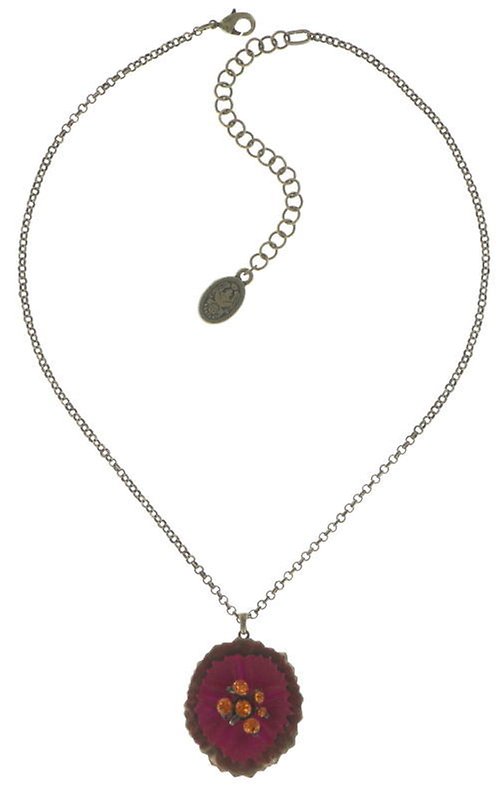 image for Necklace Pendant Samurai Bloom Pink / Red  no. 6