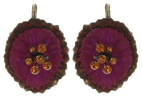 image pour Boucles d'oreilles Eurowire Samurai Bloom Rose / Rouge  no. 6