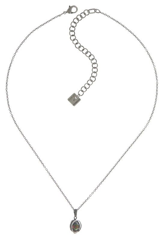 image for Necklace Pendant Sparkle Twist Green crystal vitrail medium 