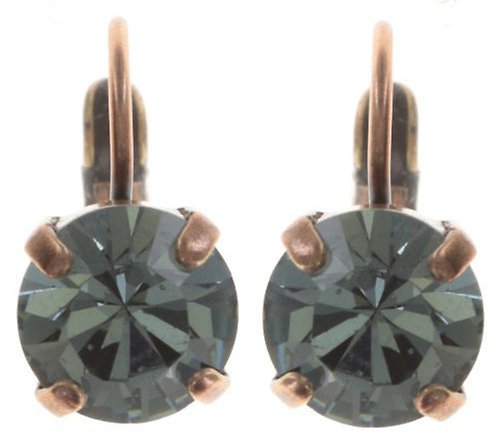 image for Earring Eurowire Black Jack Blue indian sapphire SS 39