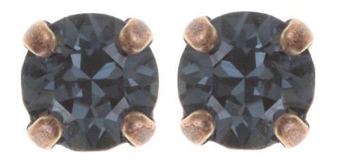 image pour Clou d'oreille Black Jack Bleu Denim Blue SS 29