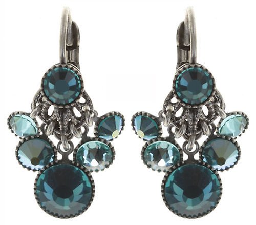 image for Earring Eurowire Dangling Waterfalls Blue / Green  
