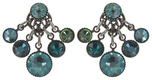 Bild für Ohrstecker baumelnd Waterfalls Blau / Grün  