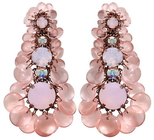 image for Earring Clip Dangling Aquarell Pink  