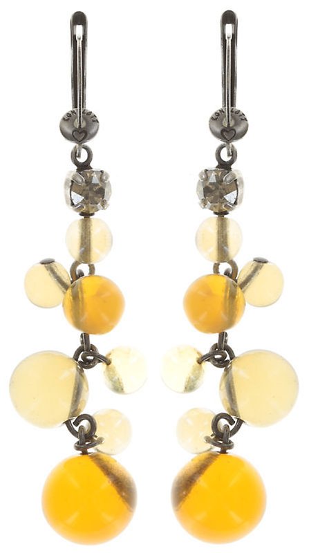 image for Earring Dangling Caviar de Luxe Brown  