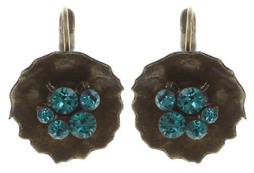 image for Earring Eurowire Samurai Bloom Blue / Green  no. 4