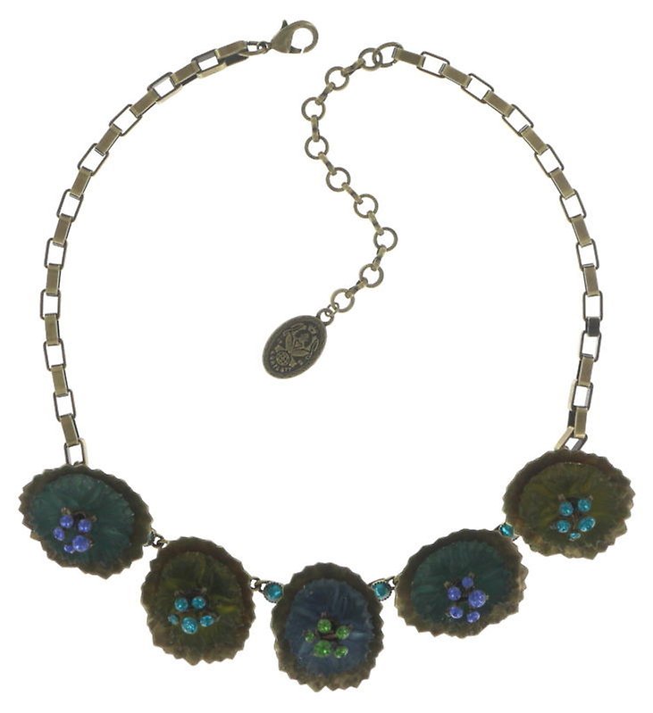 image pour Collier Samurai Bloom Bleu / Vert  no. 5