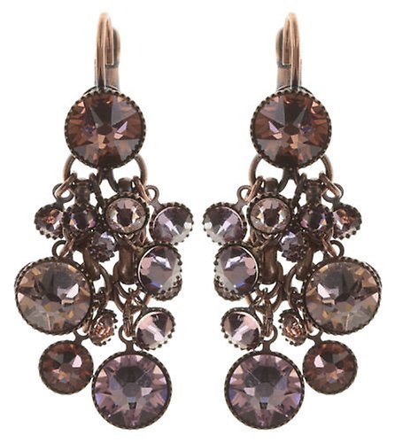 image pour Boucles d'oreilles Eurowire pendantes Waterfalls Rose / Lila  