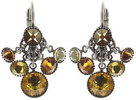 image pour Boucles d'oreilles Eurowire pendantes Waterfalls Jaune  
