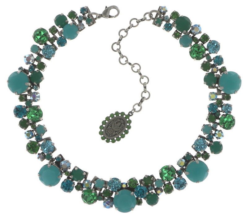 Bild für Choker Collier Ballroom Classic Glam Grün  