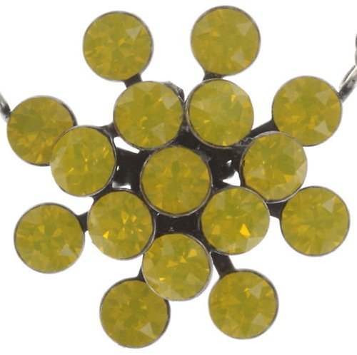 image pour Collier pendant Magic Fireball Jaune yellow opal Classic Size (21mm Ø)