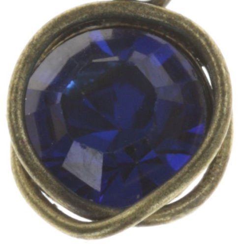 image for Necklace Pendant Sparkle Twist Blue crystal bermuda blue 