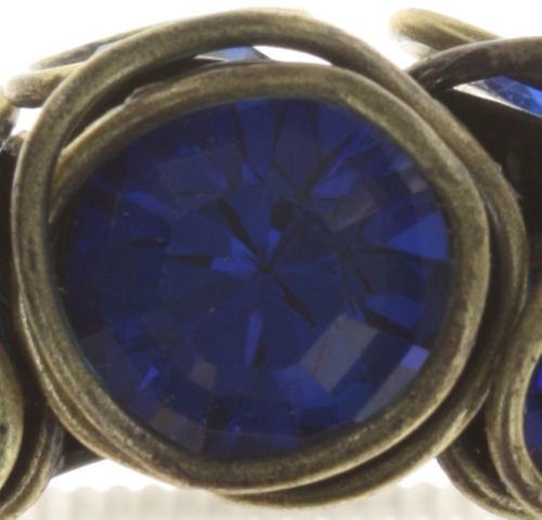 image pour Anneau Sparkle Twist Bleu crystal bermuda blue 