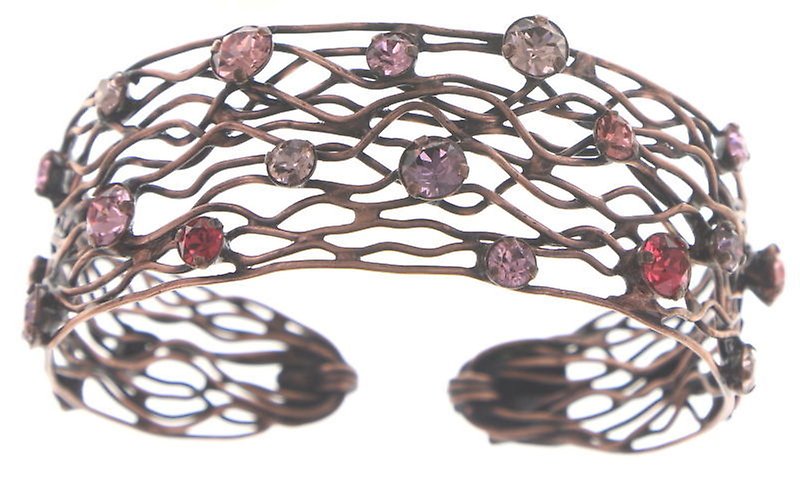 image for Bracelet bangle Cages Pink  