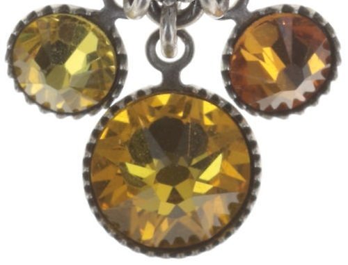 image pour Boucles d'oreilles Eurowire pendantes Waterfalls Jaune  