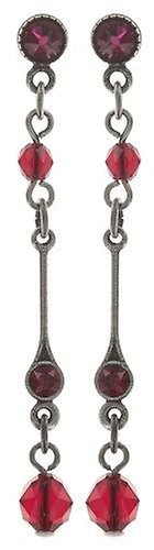 image for Earring Stud Dangling Nostalgia Red  