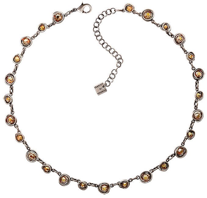 Bild für Halskette Sparkle Twist Braun crystal metallic sunshine 