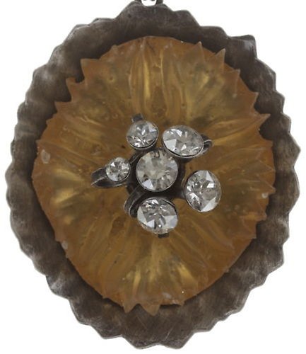 image for Earring Stud Dangling Samurai Bloom Brown  no. 6