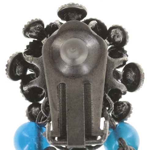 image for Earring Clip Dangling Caviar de Luxe Blue  10 mm