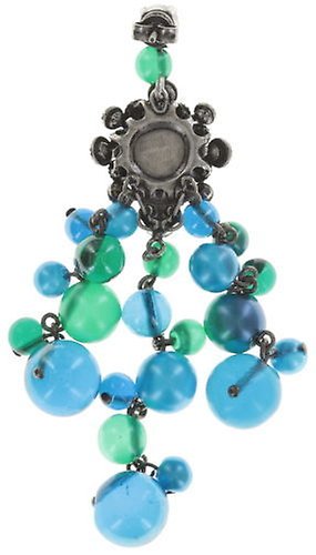 image for Earring stud dangling Caviar de Luxe Blue  10 mm