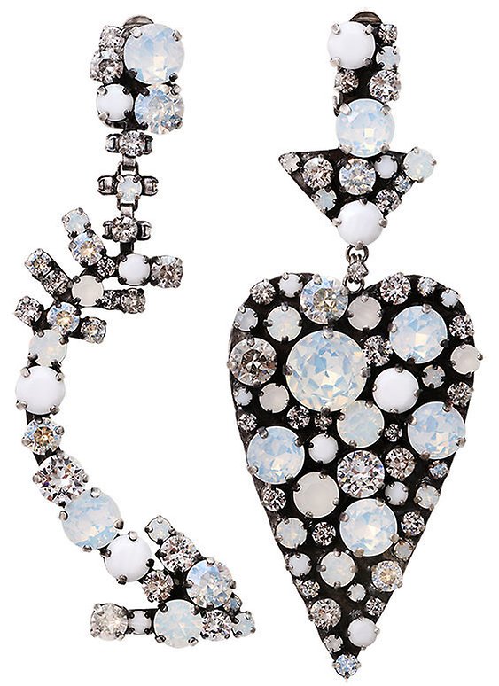 image pour Boucle d'oreille Clip pendante You Missed It Blanc  large