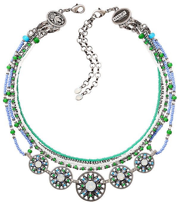 image for Necklace Dream Catcher Green / White / Blue  