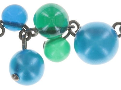 Bild für Halskette Caviar de Luxe Blau  14mm