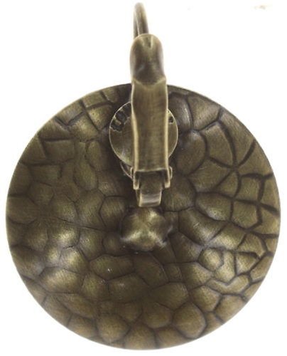 image for Earring Eurowire Rivoli Concave White / Grey crystal silver shade medium