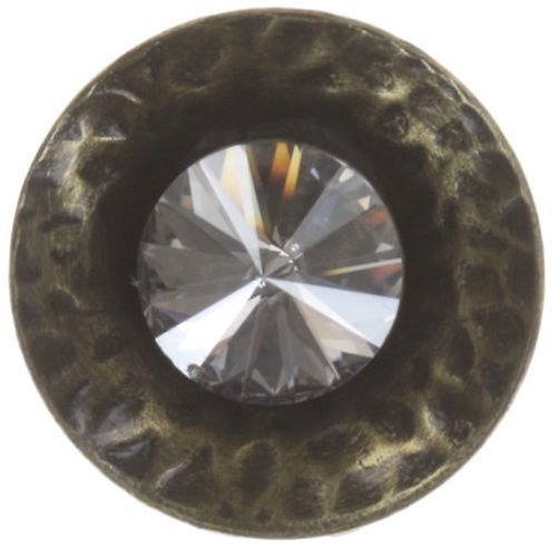 image pour Clou d'oreille pendant Rivoli Concave Blanc / Gris crystal silver shade extra large