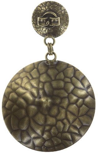 image pour Clou d'oreille pendant Rivoli Concave Blanc / Gris crystal silver shade extra large