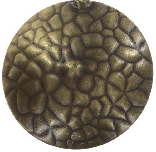 image for Earring Stud Dangling Rivoli Concave White / Grey crystal silver shade extra large