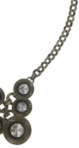 Kép Necklace Rivoli Concave White / Grey crystal silver shade 