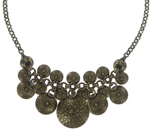 Kép Necklace Rivoli Concave White / Grey crystal silver shade 