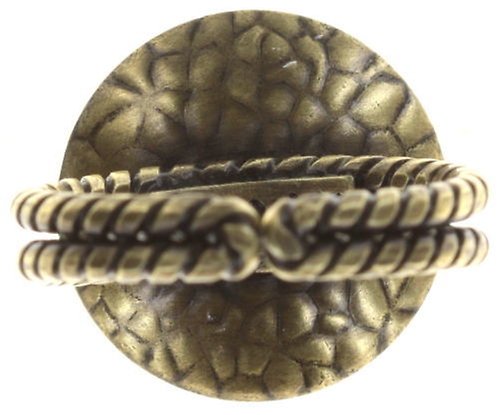 Bild für Ring Rivoli Concave Weiß / Grau Kristall Silber Schatten klein