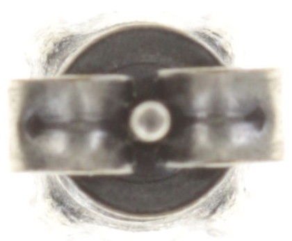 image pour Clou d'oreille Black Jack Blanc white opal SS 29