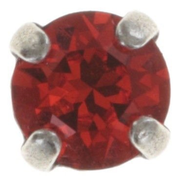 image for Earring Stud Black Jack Red light siam SS 29