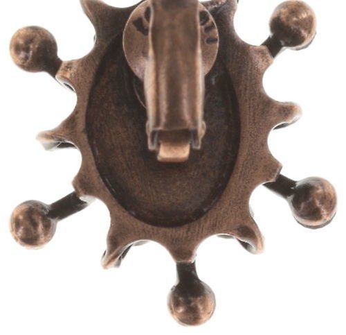 image for Earring Eurowire Galaxy in Glass Red  small