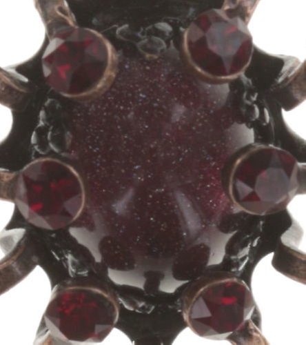 image for Earring Eurowire Galaxy in Glass Red  small