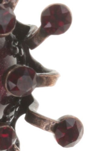 Bild für Ohrringe mit Brisur Galaxy in Glass Rot  klein