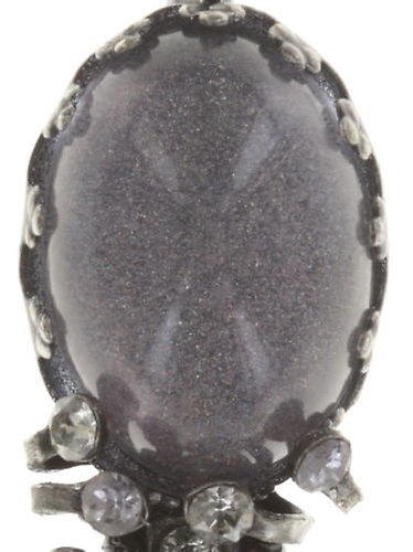 image for Earring Eurowire Galaxy in Glass White / Grey  medium